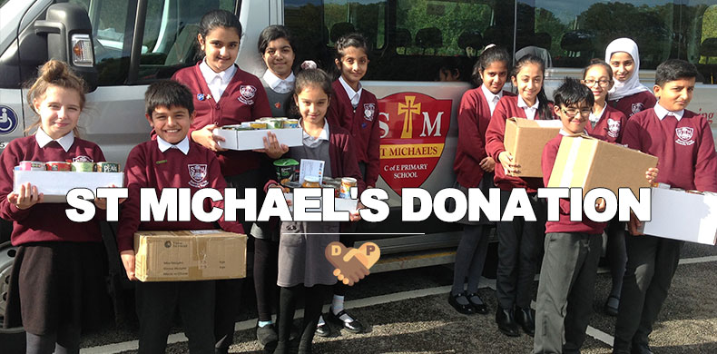 Report of Harvest Donation By St Michael’s C of E Primary School